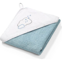 Babyono terry hooded towel blue 85x85cm 144/09