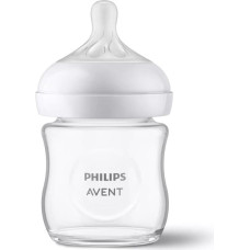 PHILIPS AVENT Natural Response klaasist lutipudel 125ml, aeglase vooluga 0m+. SCY930/01