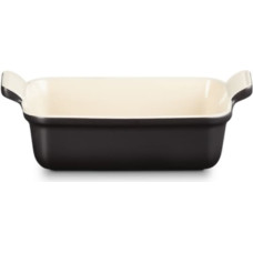 Le Creuset Cepamtrauks taisnstūra Heritage akmens masas 19x14cm / 1,1L melns