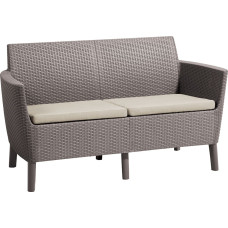 Keter Dārza dīvāns divvietīgs Salemo 2 Seater Sofa bēšs