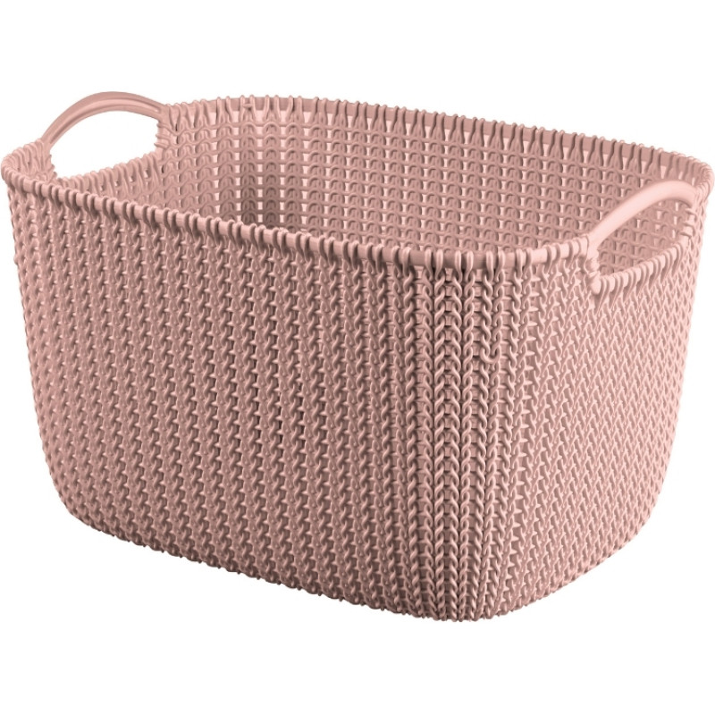 Curver Grozs Knit L taisnstūris 19L 40x30x23cm rozā