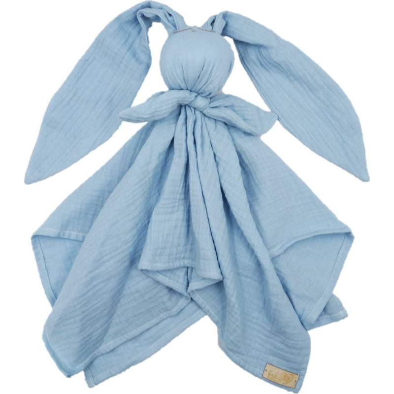 Baby In World BABY 01083 Pielucha muślinowa Hug Me Bunny niebieski