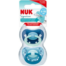 NUK 736680 Smoczek 6-18m SIGNATURE silikonowy 2szt