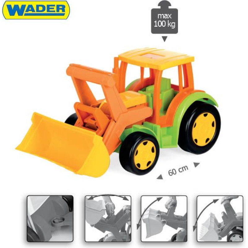 Wader 66005 Happy Summer - Gigant Traktor Spychacz bez kartonu