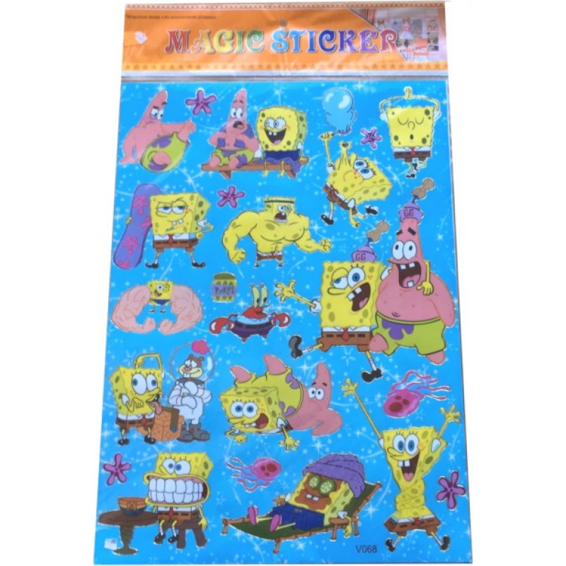 Minikid Uzlīmju komplekts SpongeBob 40x28 cm 16996