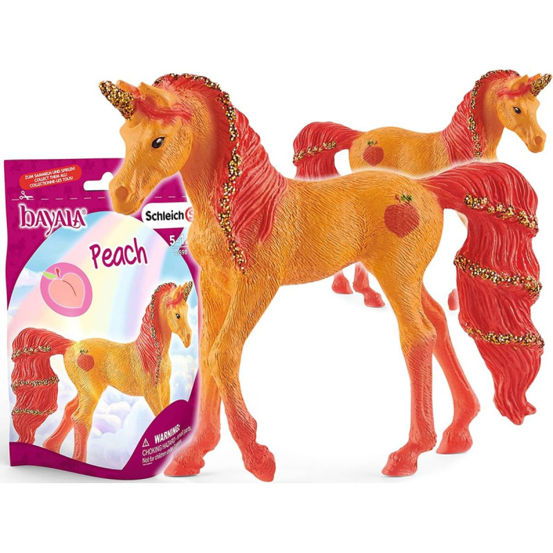 Schleich 70598 Peach Brzoskwinia Bayala Owocowy Jednorożec Źrebię