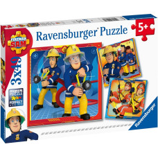 Ravensburger Puzzle Fireman Sam to the rescue!3x49p 5077