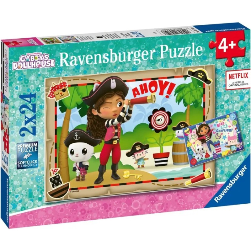 Ravensburger Puzzle Gabbys Dollhouse 2x24pc 5710