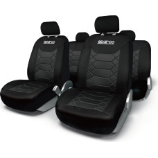 Sparco Universal Seat Cover Set, black/black