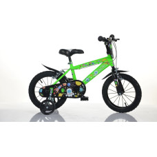 Bimbo Bike Children's bicycle Bimbo Bike 14'' ''COSMOS'', black/green