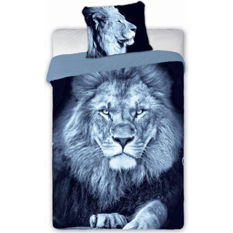 BEDDING SET WILD LION 160X200+70X80 COTTON.YOUTH.