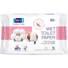 Happy COTTON CARE mitrais tualetes papīrs, 60 gab.