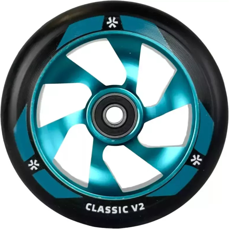Union Ratas tõukerattale UNION Classic V2 Pro Scooter Wheel 110mm, black/polished teal