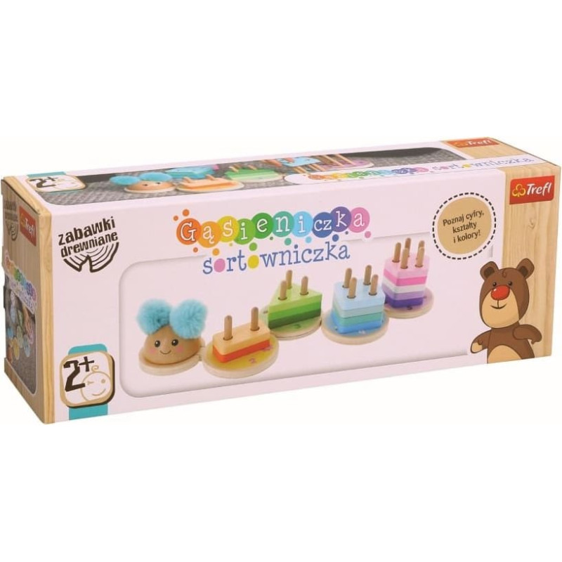 Trefl 61517 Zabawka drewniana - Gąsieniczka sortowniczka
