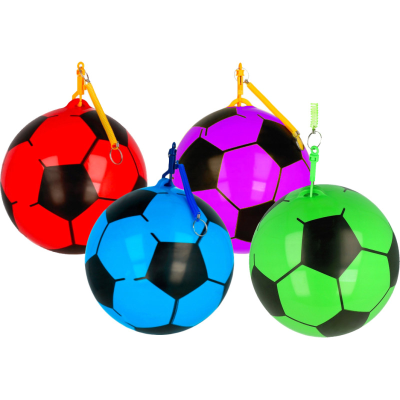 PIŁKA GUMOWA NA SPRĘŻYNIE MIX KOLORÓW