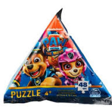 Spinmaster Games PAW PATROL Puzzle In Triangle Bag, 48vnt., assort., 6067568