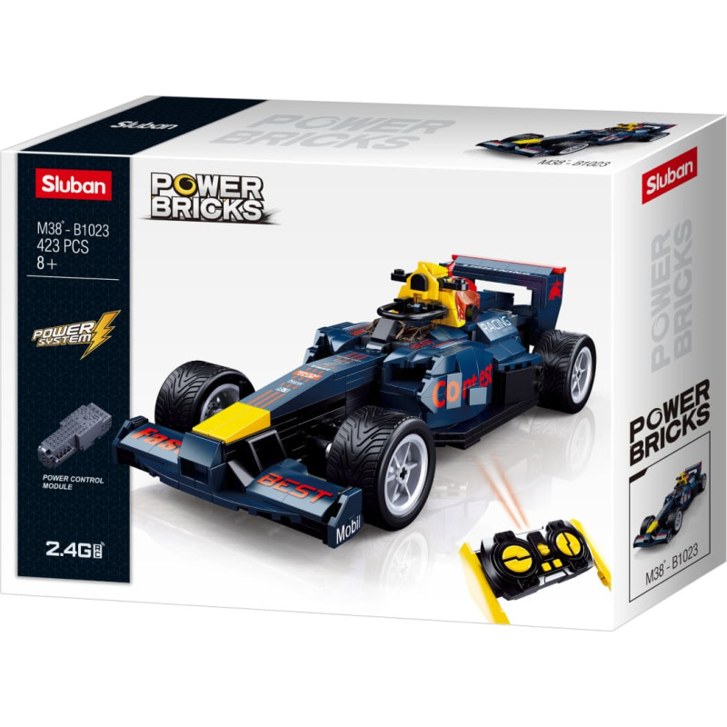 Sluban ehitusklotsid, RC F10 auto B1023, 423 tk.