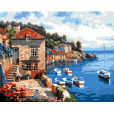 Flamingo Line Painting by the numbers - 45834 - BAY 2 - size 40x50 cm