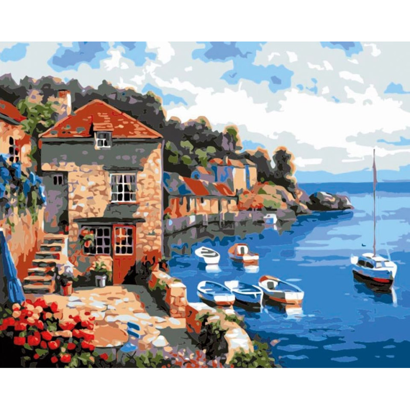 Flamingo Line Painting by the numbers - 45834 - BAY 2 - size 40x50 cm