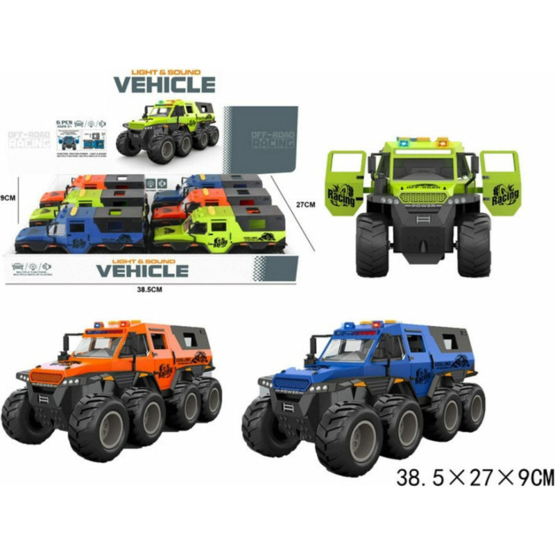 Other 84563 AUTO ŚWIATŁO & DŹWIĘK 6 SZT.DISPLA