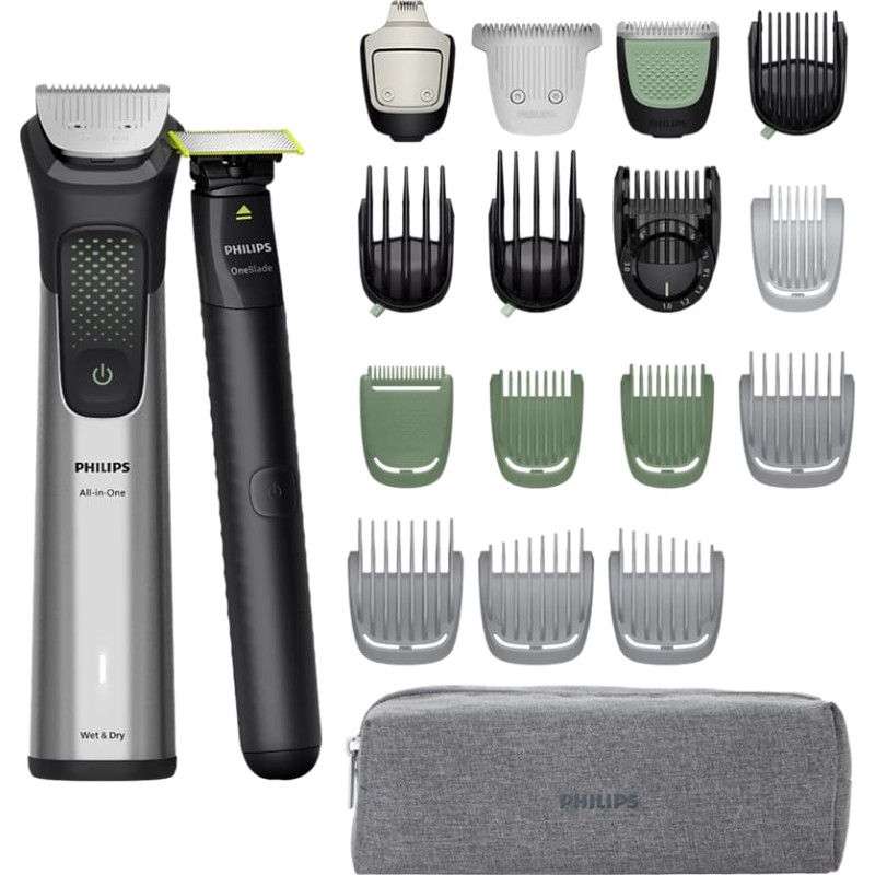 Philips Multigroom series 9000 All-in-one trimmeris &ldquo;divdesmit vienā&rdquo;  sejai, matiem un ķermenim - MG9557/15
