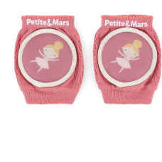 Petite&Mars 522820 Elastyczne nakolanniki do raczkowania Follow Dusty Rose 6 m+
