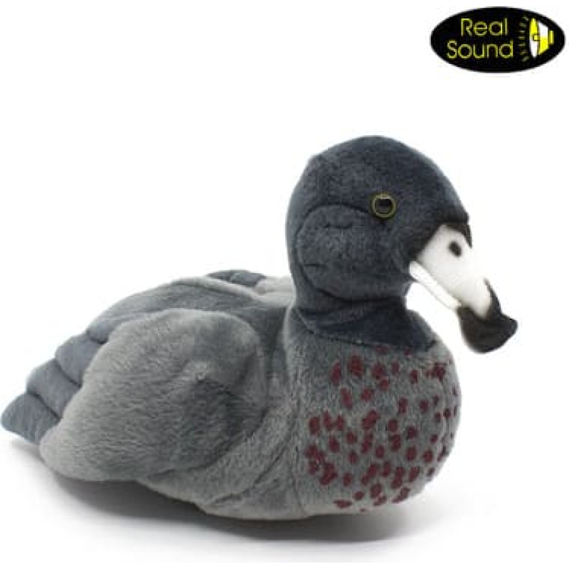 Uni-Toys Plush toy Blue duck with sound, 22 cm