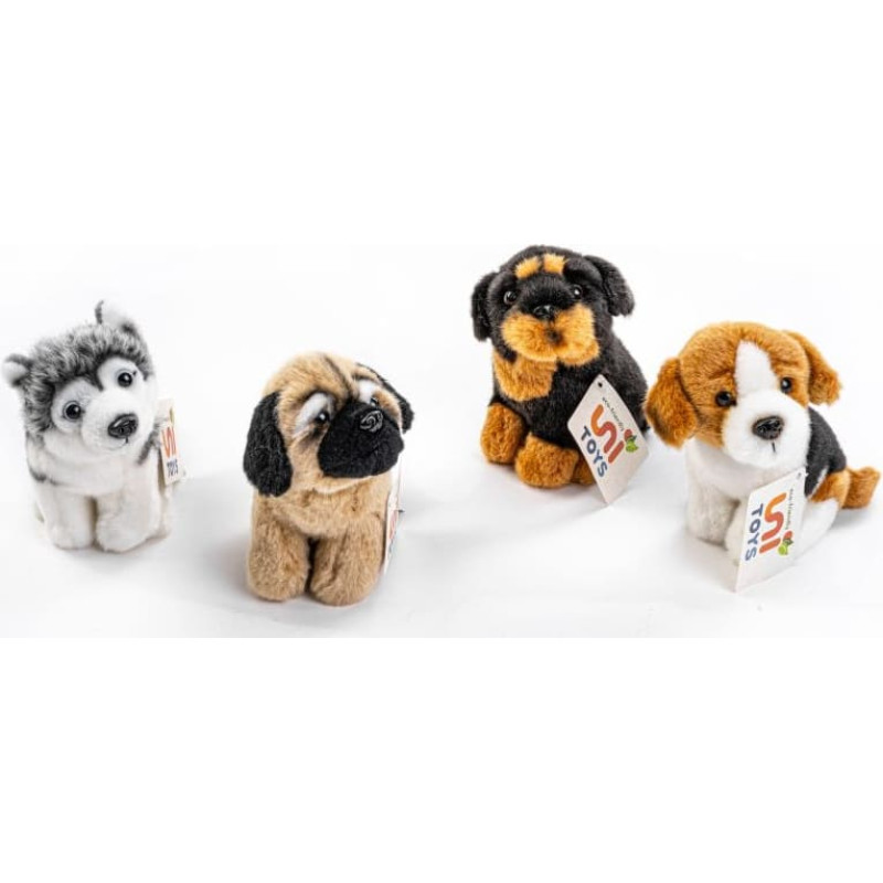 Uni-Toys Plush toy Puppy, small, five types, 12 cm