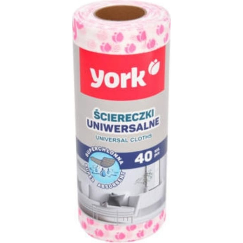 York Virtuves lupatiņas rullī 40 gab.