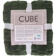 KOC CUBE 150X200 ŻAKARD SHERPA ZIELONY