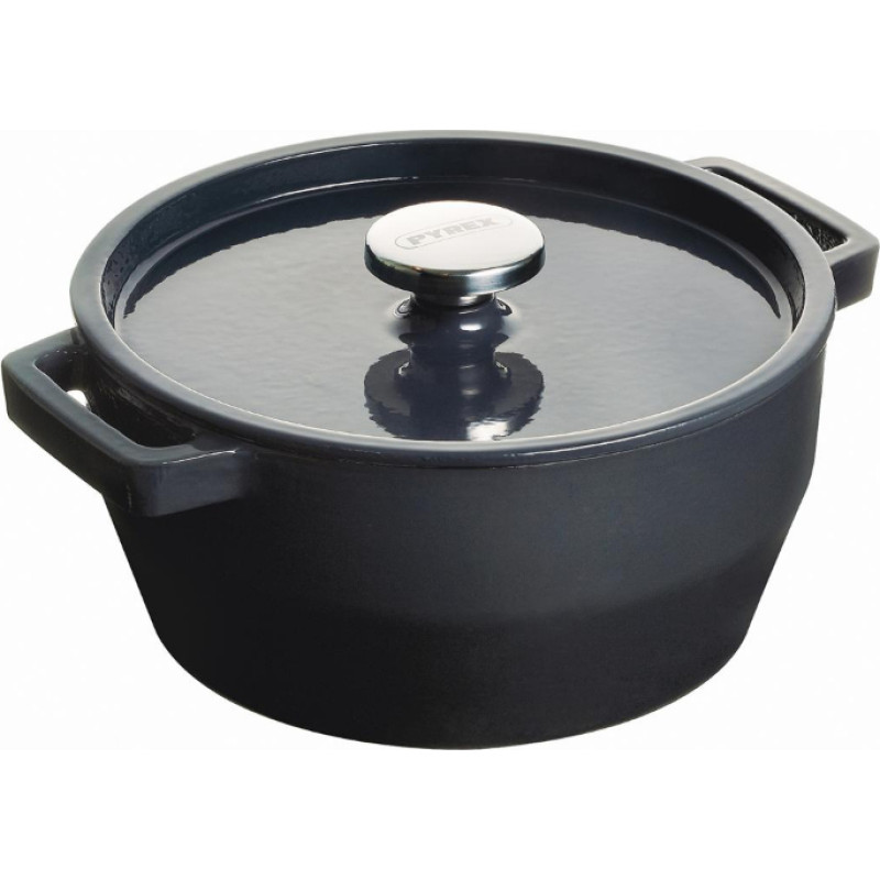 Pyrex Čuguna katls 6,8L Pyrex apaļ&scaron; &Oslash;28cm pelēks