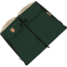 Two-parts hand muffs Nordico bottle green