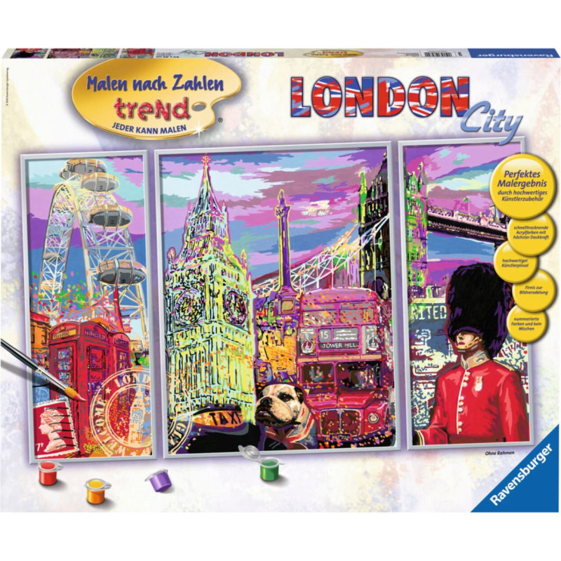 Ravensburger Paint by Numbers &ndash; London City Trend