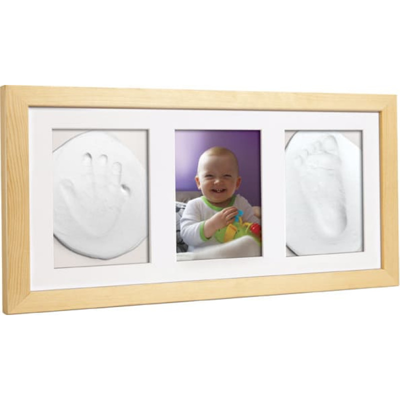 Odcisk Bobasa - Beebi jala- või käejälje tegemine – raam loodusliku saviga