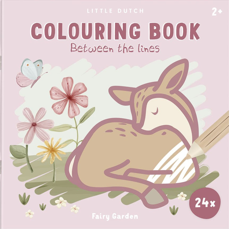 Little Dutch Colouring book between the lines Fairy Garden