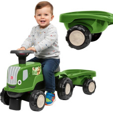 Falk pealesõidetav traktor haagisega Birdy Farm, roheline, 1–3 aastat