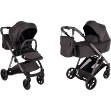 Junama universaalne 2-in-1 jalutuskäru Ellegante 01 halli värvi (Grey) – elektropoleeritud raam