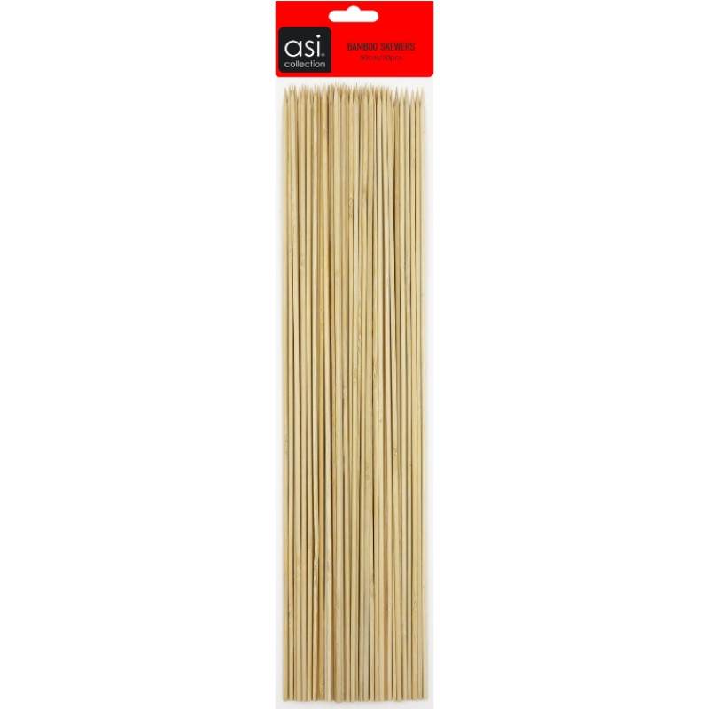 Asi Collection bambusest grillvardad, 50 tk, 50 cm, Ø4 mm