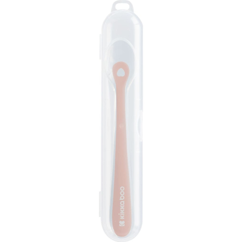 Silicone spoon with case 1pc Blush