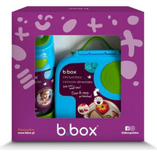 B.box 62085 Zestaw Mini Lunchbox+butelka tritanowa ze słomką 450 ml Ocean Breeze
