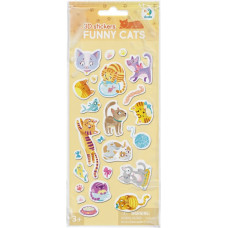 Dodo Outdoor game 3D stickers Funny cats