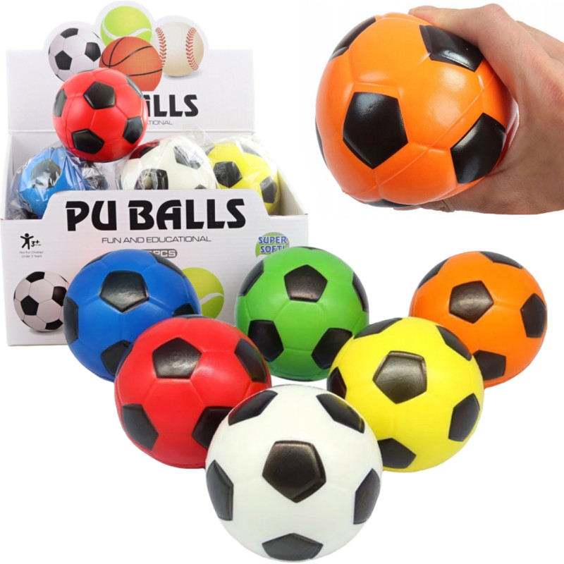 PIŁKA MIĘKKA PIANKOWA 6 KOLORÓW