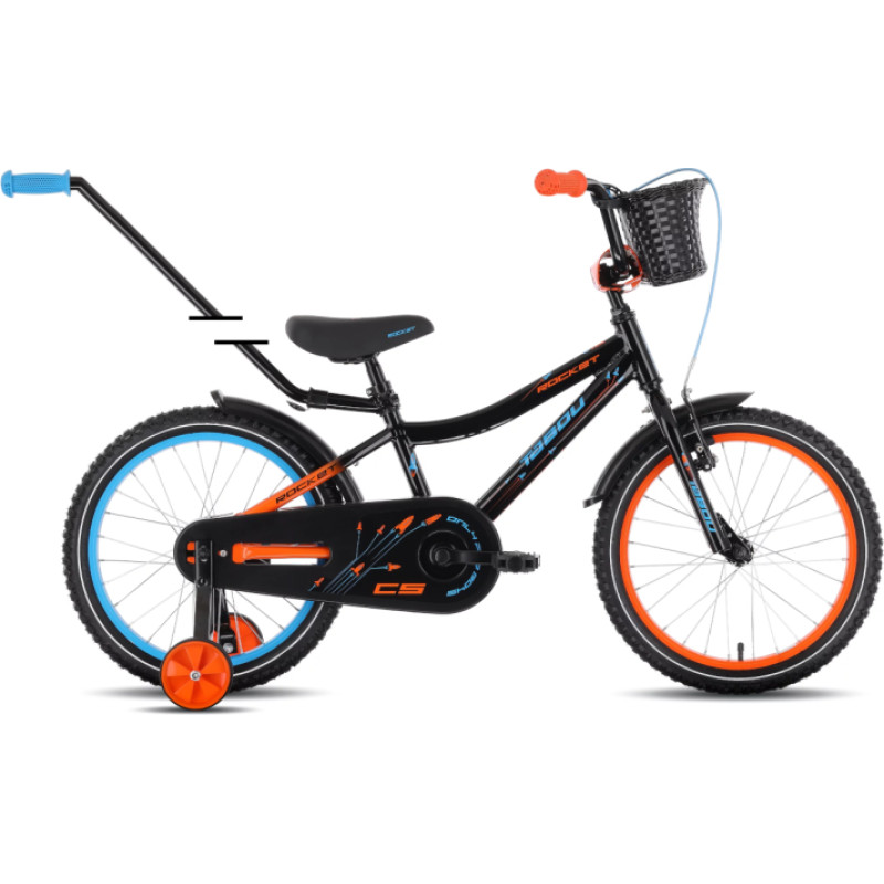 Tabou Laste jalgratas TABOU Rocket CS ALU, 20" must-oranž