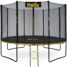 Batuts HATIS 3,66 m. ar drošības tīklu un pakāpieniem