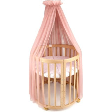 Waldin Tiulowy baldachim do ł&oacute;żeczka Rose + stelaż