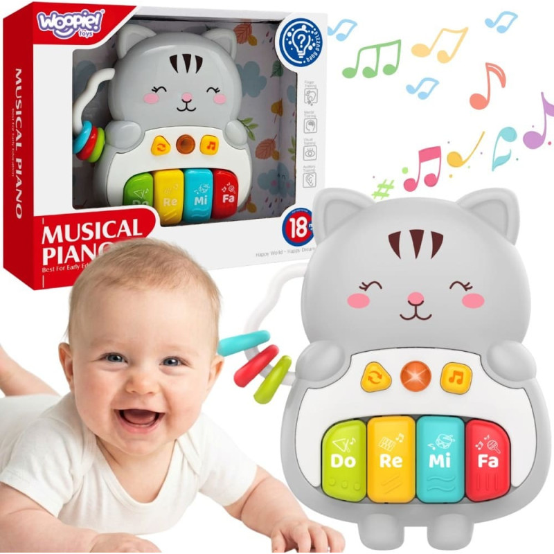 Woopie BABY 591650 Pianinko interaktywne Kotek