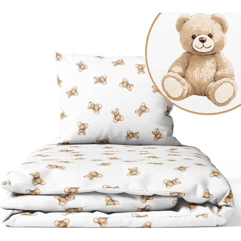Ankras Cover set - 2 pcs - 120x90, 40x60  - PLUSH TEDDY BEAR