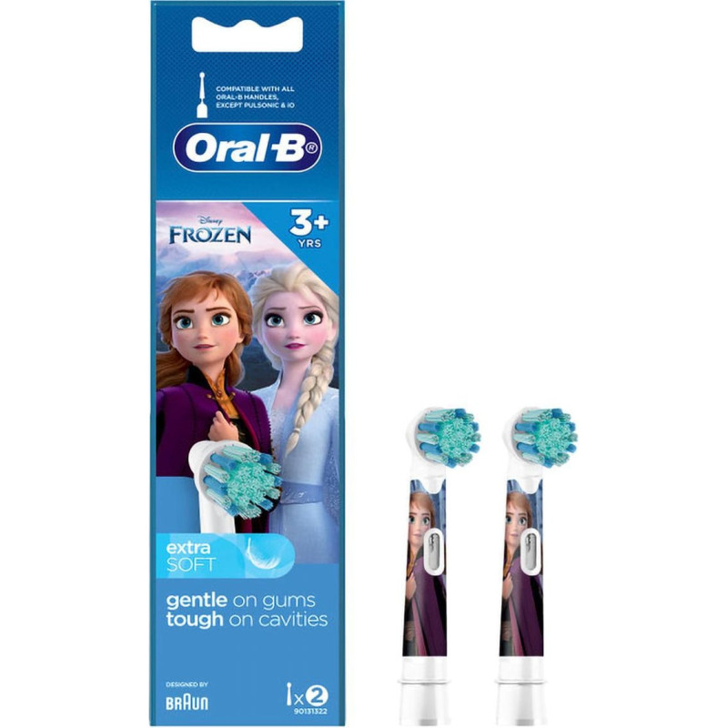 Braun el.zobu birstes uzgalis Frozen 3+ (bērnu), 2 gab. - EB10-2 Frozen