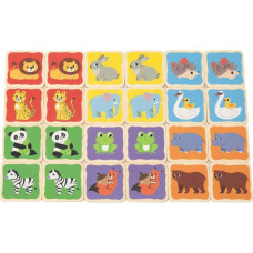 Viga Wooden Memory Game Memo Animals Educational Children 3+