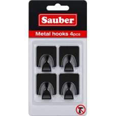 Sauber Āķi 4 gab. kvadrātveida melni dzelzs